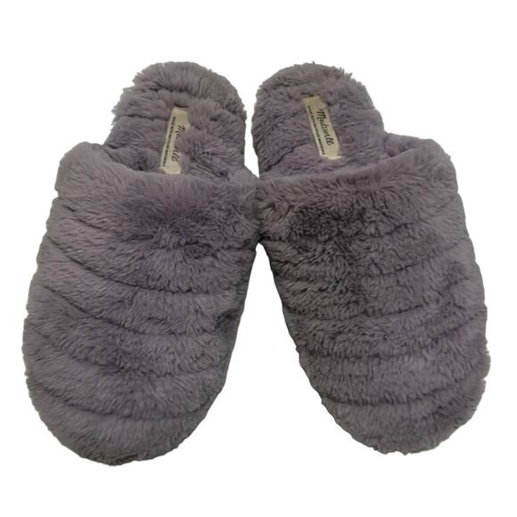 MADEWELL FAUX FUR CLOUDLIFT SLEEPERS SIZE 8 - Picture 1 of 7